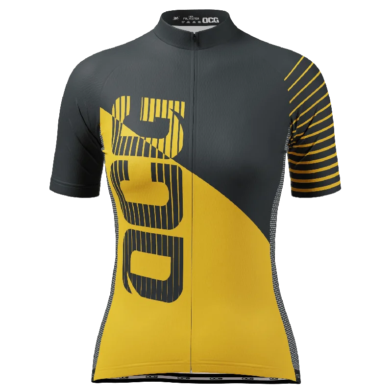 Women's Duo Short Sleeve Cycling Jersey Retro Jersey Tee