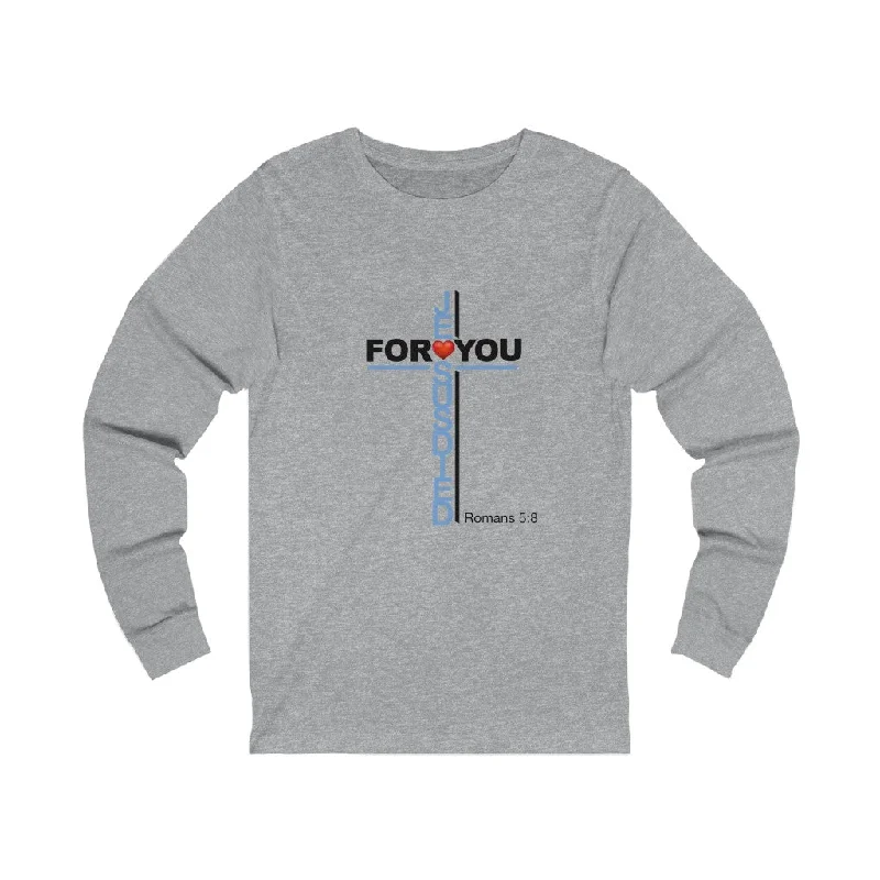 Jesus Died For You Women’s Unisex Jersey Long Sleeve Tee Retro Jersey Tee