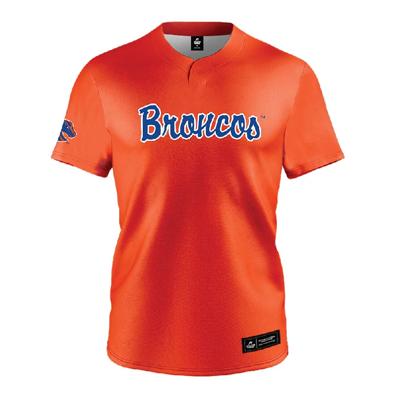 Boise State - NCAA Women's Track & Field : Lizbeth Soto - Orange Jersey Beige Jersey Tee