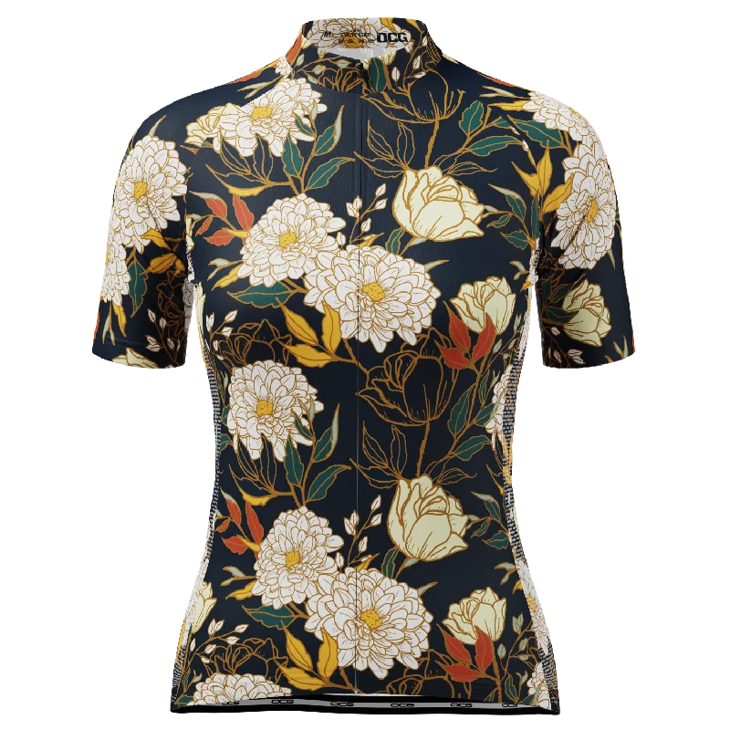 Women's Spring Delights Short Sleeve Cycling Jersey Hemp Jersey Tee