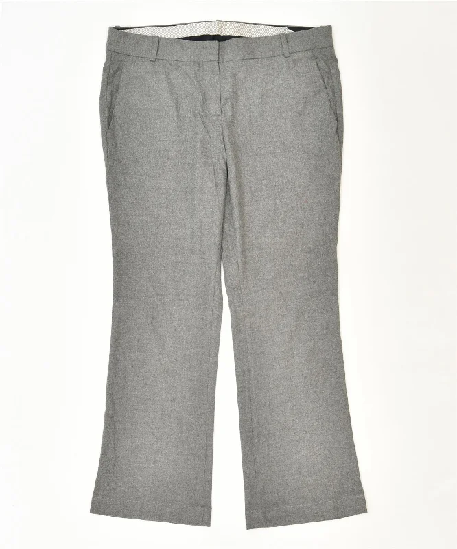 MASSIMO DUTTI Womens Bootcut Suit Trousers US 10 Large W34 L27 Grey Trousers Polka Dot Cute