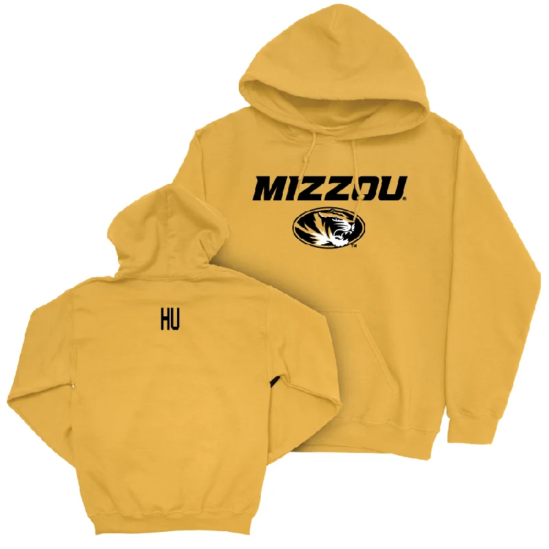 Gold Women's Gymnastics Mizzou Hoodie  - Helen Hu Hoodie Sweatshirt Pullover