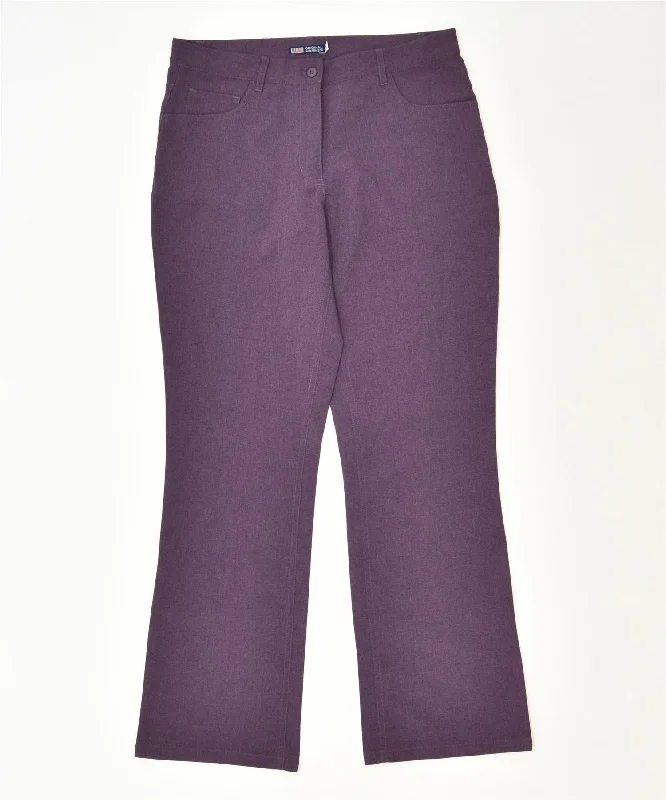 ORIGINAL MARINES Womens Casual Trousers IT 44 Medium W30 L29 Purple Trousers Winter Warm