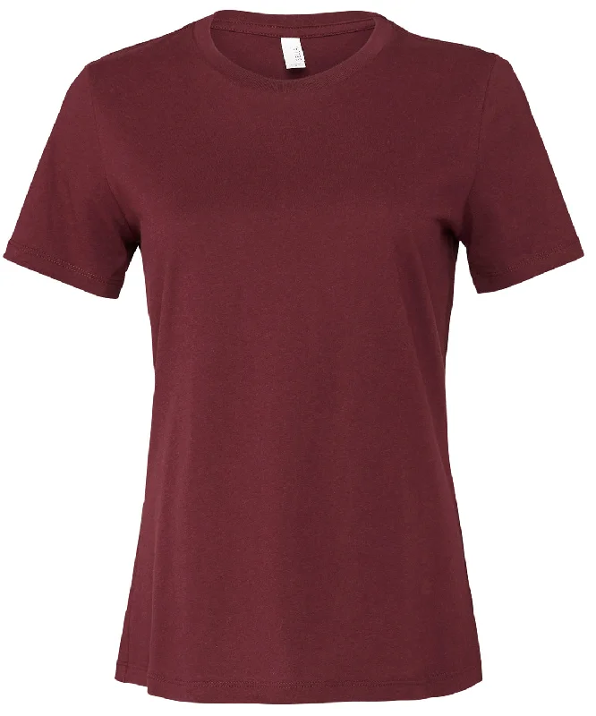 Maroon - Women's relaxed Jersey short sleeve tee Organic Jersey Tee