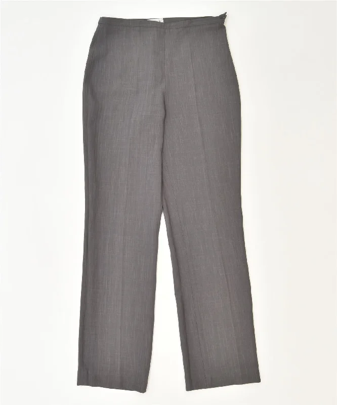 SPECCHIO Womens Straight Suit Trousers IT 46 Large W30 L32 Grey Classic Trousers Top Rated