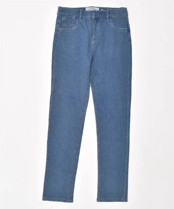 FAT FACE Womens Slim Jegging Trousers W27 L29 Blue Cotton Trousers Brand Named