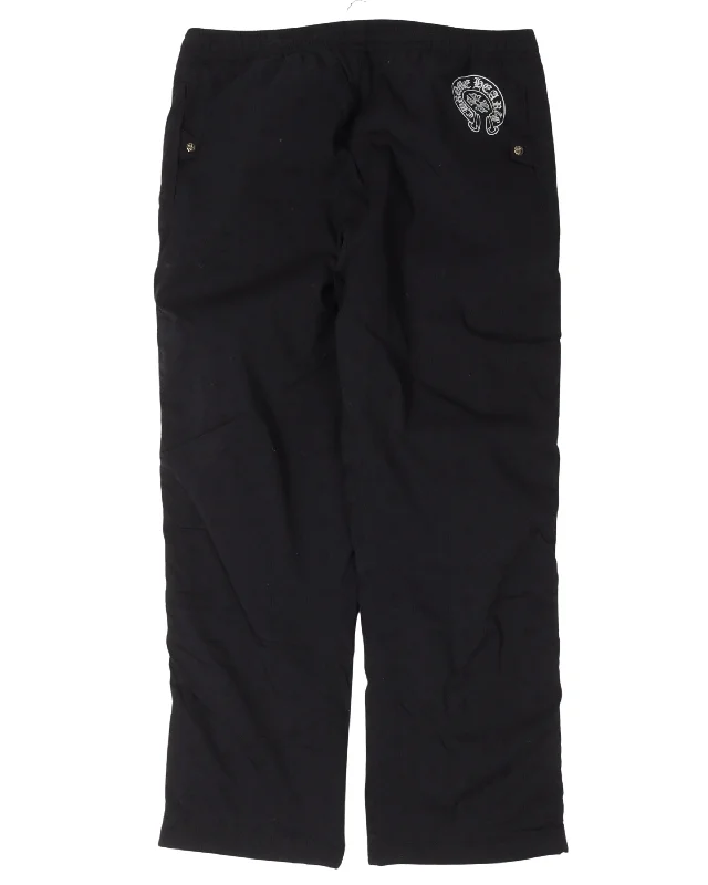 Jersey Lined Snap Button Track Pants Asymmetrical Jersey Blouse