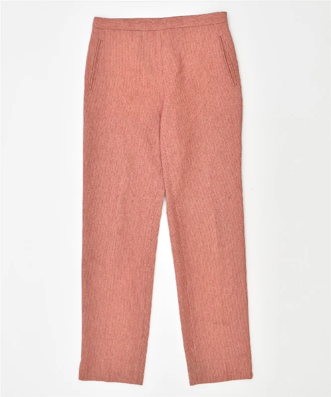 MIRELLA CALO Womens Straight Chino Trousers IT 44 Medium W30 L31 Pink Trousers Review Highly