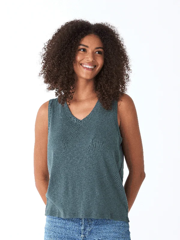 Kinsley Textured Slub Jersey Top Sophisticated Jersey Tee