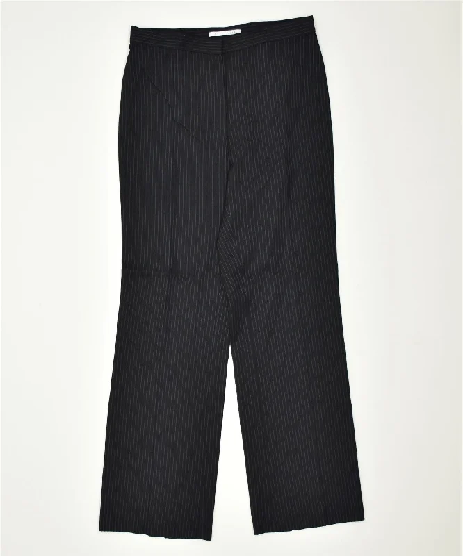 PENNY BLACK Womens Bootcut Suit Trousers UK 14 Large W30 L31 Black Trousers Leisure Comfortable