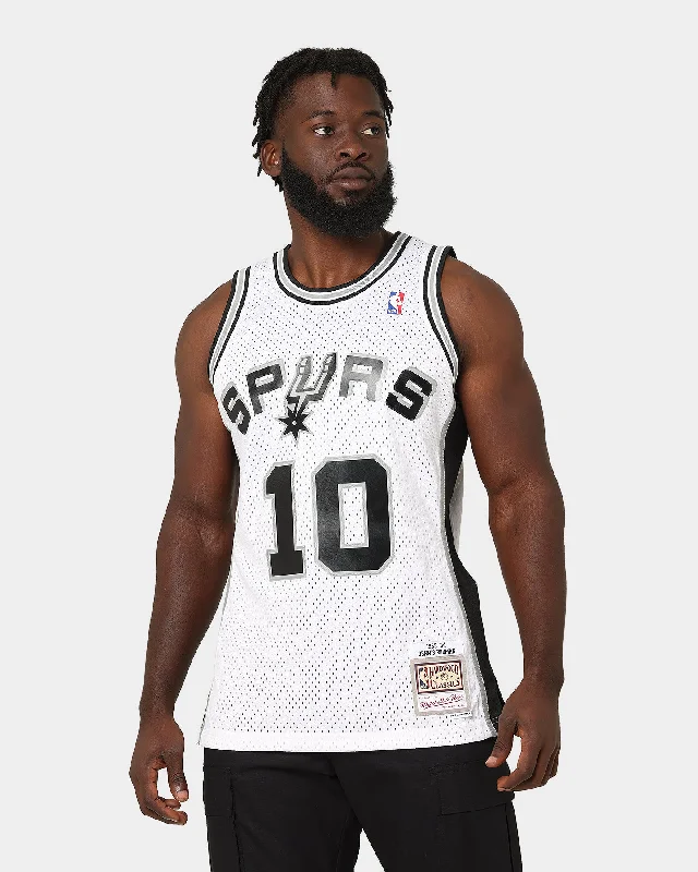 Mitchell & Ness San Antonio Spurs Dennis Rodman #10 '93-'94 Swingman Jersey White Mint Green Jersey Tee