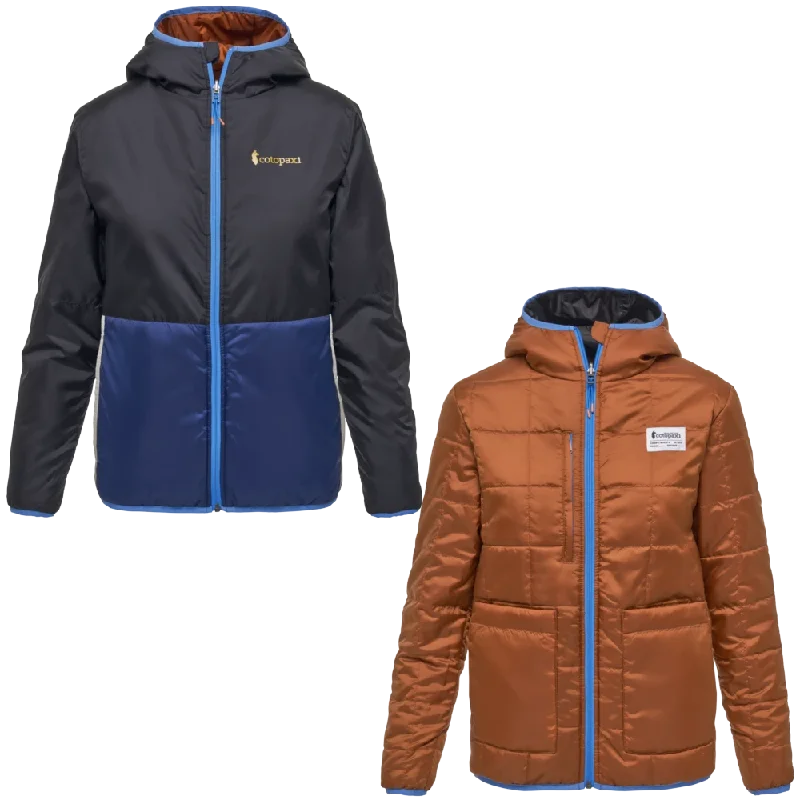 Women's Teca Calido Reversible Hooded Jacket Hoodie Zip-Up Jacket Button-Up Jacket