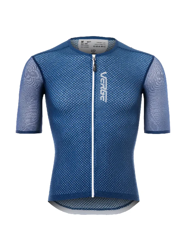 PAIN CAVE INDOOR JERSEY - WOMEN NAVY Cream Jersey Tee