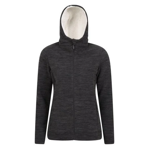 Mountain Warehouse Womens/Ladies Snowdonia Fleece Full Zip Hoodie Hoodie with Hem Detail Decorative Unique Mountain Warehouse Womens/Ladies Snowdonia Fleece Full Zip Hoodie Hoodie with Hem Detail Decorative Unique