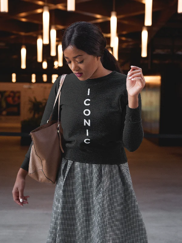 ICONIC Sweatshirt Hoodie with Relaxed Fit Easy Casual