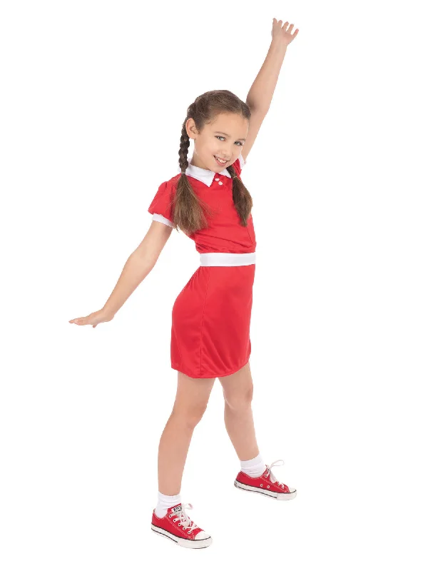 Red Dress Girl Orphan Annie Costume Tunics Practical easy-care