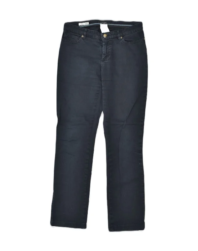 MAX MARA Womens Slim Casual Trousers UK 8 Small W30 L29 Navy Blue Cotton Trousers Chinos Classic MAX MARA Womens Slim Casual Trousers UK 8 Small W30 L29 Navy Blue Cotton Trousers Chinos Classic