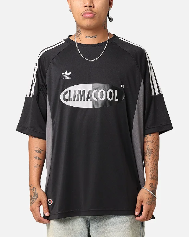 Adidas Climacool Jersey Black Textured Jersey Blouse