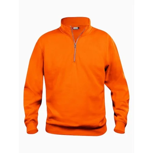 Clique Unisex Adult Basic Half Zip Sweatshirt Hoodie with Velcro Closure Adjustable Secure