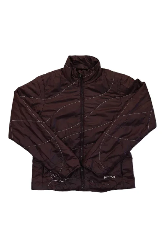 MARMOT WOMENS LIGHTWEIGHT PUFFER JACKET Embroidered Jacket Appliqued Jacket Beaded Jacket