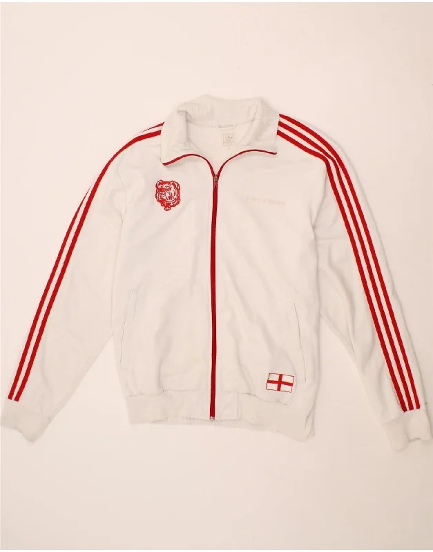 ADIDAS Womens Graphic Tracksuit Top Jacket UK 18 XL White Cotton Print Jacket Jacquard Jacket Patchwork Jacket ADIDAS Womens Graphic Tracksuit Top Jacket UK 18 XL White Cotton Print Jacket Jacquard Jacket Patchwork Jacket
