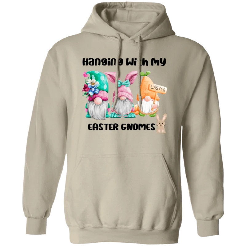 Hanging with my...Pullover Hoodie Hoodie with Belted Waist Structured Tailored