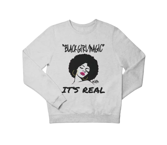 BLACK GIRL MAGIC Sweatshirt Hoodie with Mesh Breathable Sporty