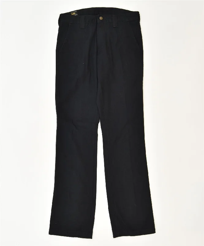 LEE Womens Straight Chino Trousers W30 L34 Black Cotton Classic Trousers Favorite Customer