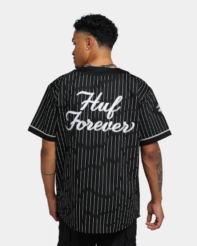 HUF Forever Baseball Jersey Black High-End Jersey Tee