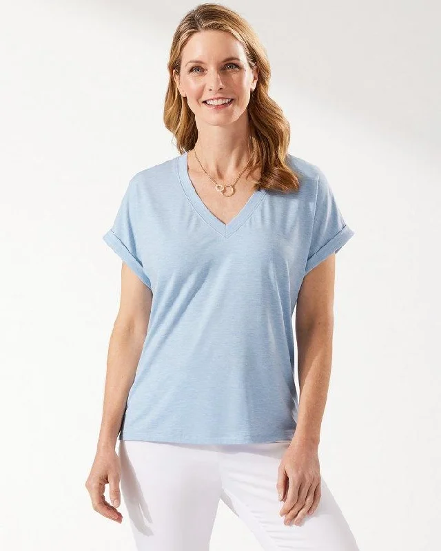 TOMMY BAHAMA KAUAI JERSEY VNECK TEE Long Sleeve Jersey Tee