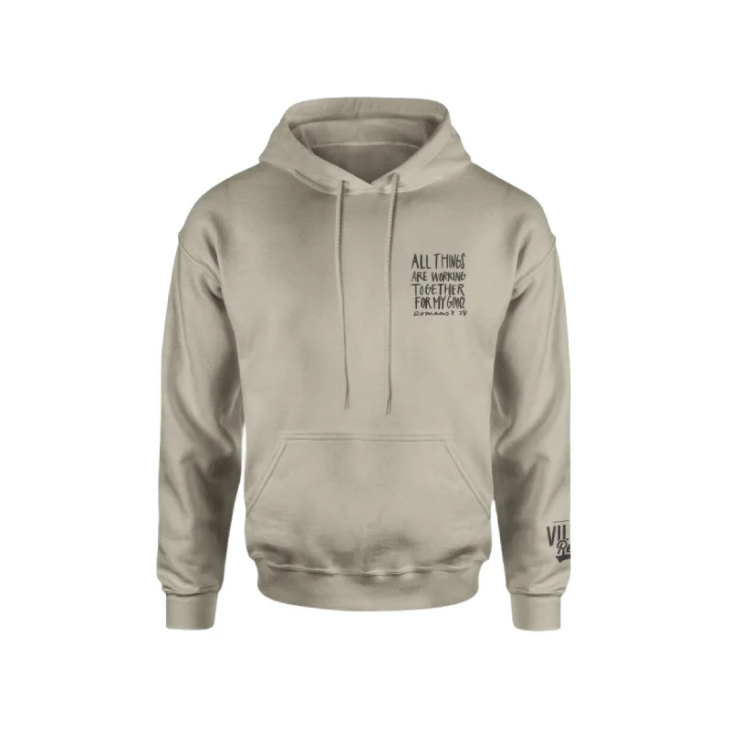 All Things Are Working Together Hoodie Hoodie with Lace Feminine Delicate