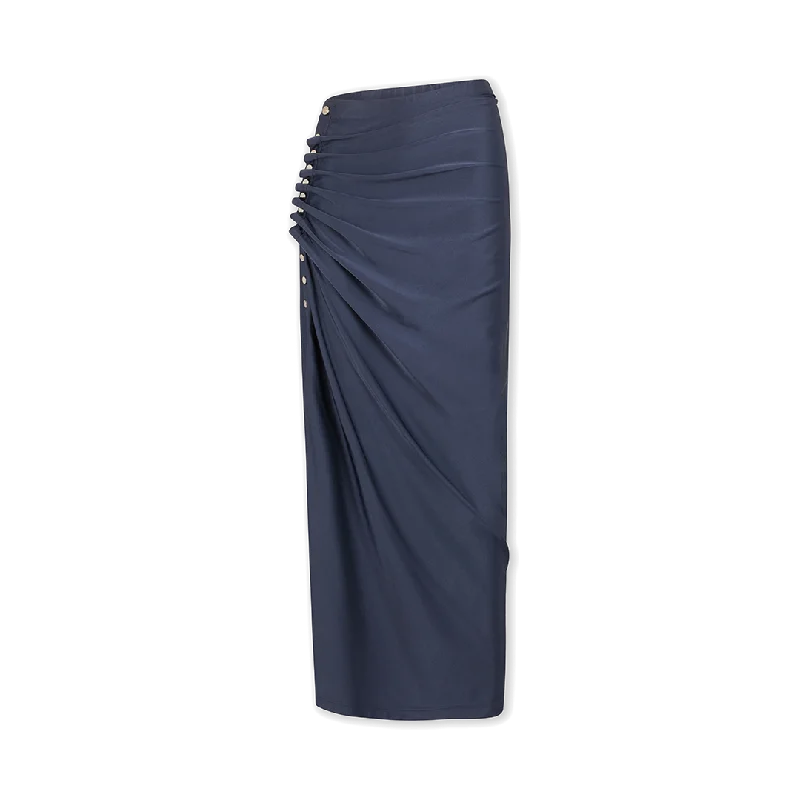 Jupe Midi Skirt Jersey Olive Green Jersey Tee