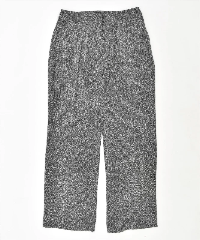 CANDA Womens Straight Casual Trousers IT 42 medium W28 L31 Grey Trousers fashionable chic