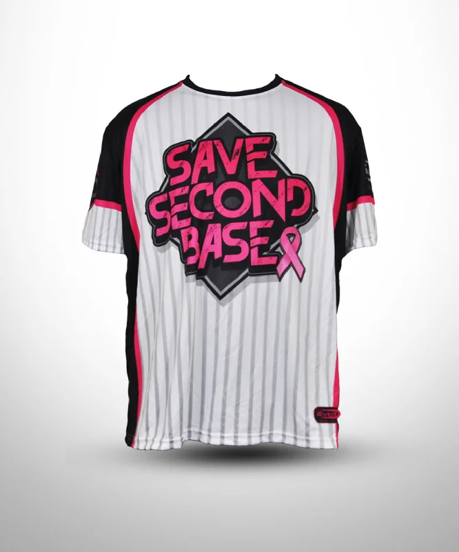 Evo9x Full dye Sublimated Crew Neck Jersey-Save Second Base Travel Jersey Tee