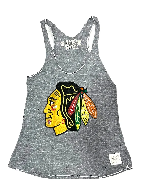 Women's Chicago Blackhawks Home Logo Marrow Edge Tank Top fashionable tank top