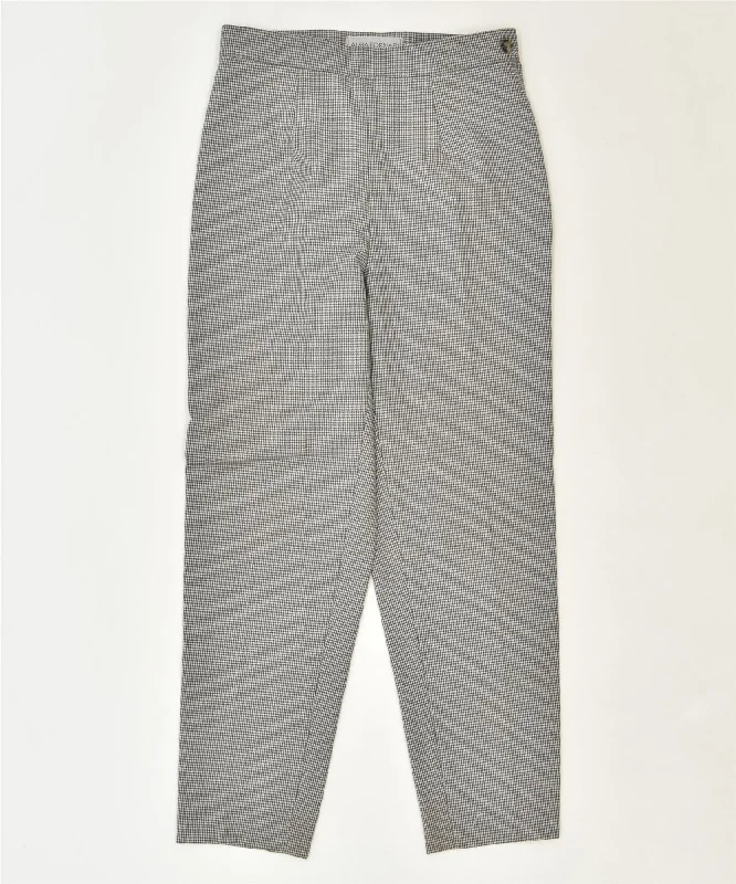 ALBA FORNARI Womens Pegged Suit Trousers IT 42 Medium W28 L27 Grey Trousers Recommended Stylist