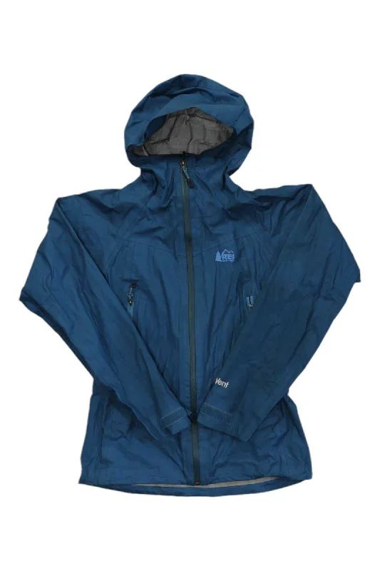 REI Womens Rhyolite Rain Jacket Knit Fabric Woven Fabric Fleece Fabric