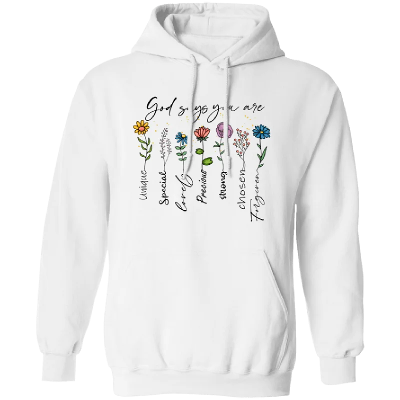 God Says ... Pullover Hoodie Hoodie with Full-Zip Functional Layering