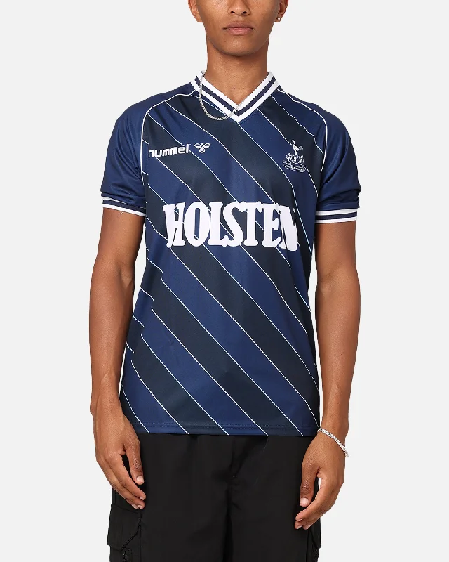 Hummel Tottenham Hotspurs 1986 Retro Hummela Away Jersey Navy Pink Jersey Tee
