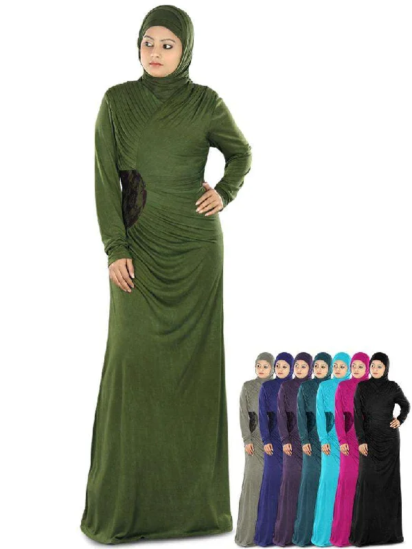 Zahirah Jersey Abaya Glamorous Jersey Tee