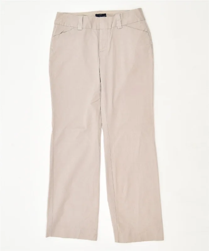 GAP Womens Flared Leg Casual Trousers US 10 Large W32 L31 Beige Trousers Favorite Customer