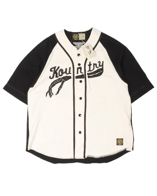 Kountry Bones Cotton Baseball Jersey Vintage Jersey Tee