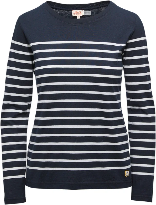 Port-Louis Breton Striped Cotton Jersey - Women's|-|Marinière en coton Port-Louis - Femme Scoop Neck Jersey Top