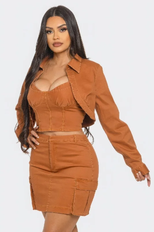 Skirt Set velvet skirt plush