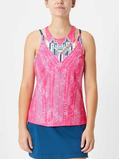 Women's Lucky in Love Pretty in Pink Bralette Tank soft tank top