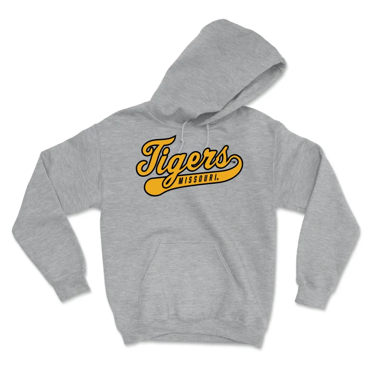 Sport Grey Women's Gymnastics Script Hoodie - Alonna Kratzer Hoodie with Button Classic Timeless