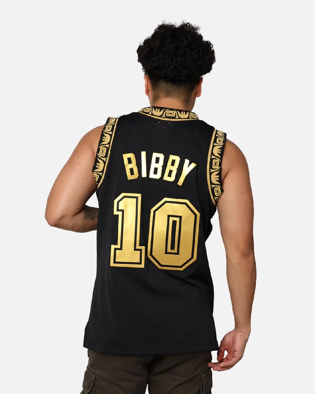 Mitchell & Ness Memphis Grizzlies Mike Bibby '98-99 Swingman Jersey Black/Gold Silk Jersey Blouse