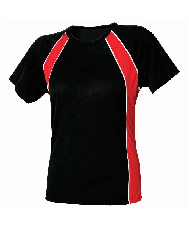 Black/Red/White - Women's Jersey team T Ash Gray Jersey Tee