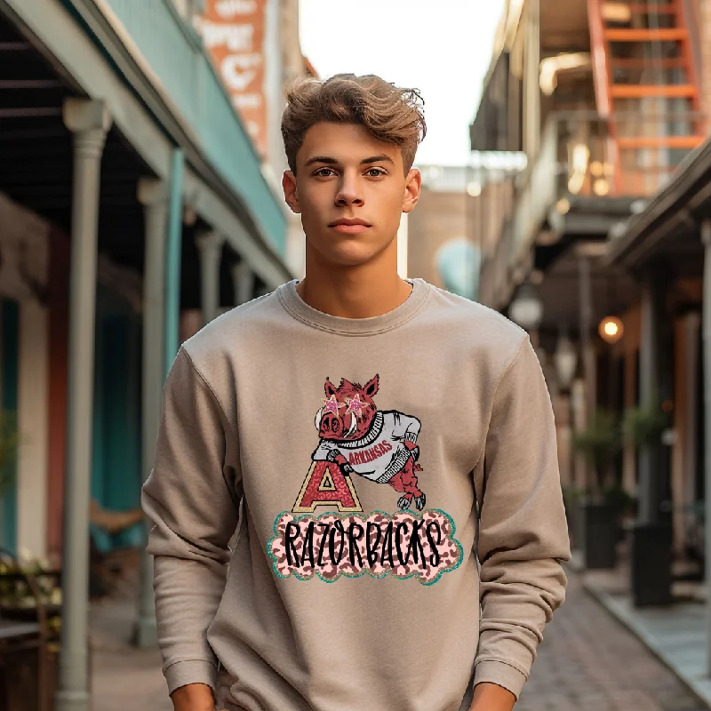 Hazel Blues® | Big A Graphic Sweatshirt Hoodie with Hem Elastic Stretchable Comfortable Hazel Blues® | Big A Graphic Sweatshirt Hoodie with Hem Elastic Stretchable Comfortable