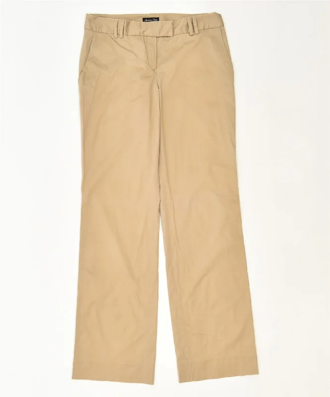 MASSIMO DUTTI Womens Straight Suit Trousers W30 L32 Beige Viscose Classic Trousers Solid Black